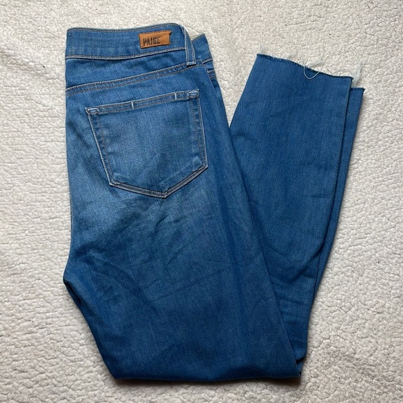 Paiige Jeans Hoxton Ankle Denim Size 29 Raw Hem - Picture 6 of 9